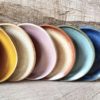Photo of colorful coffee plates