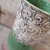 Closer view of handmade ceramic vase design