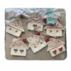 Photo of set of houses decoration which contains 6 pieces of ornaments.